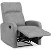 Palucart Poltrona Relax Reclinabile in Tessuto con Meccanismo Manuale - Sogno 77x74x110cm