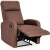Palucart Poltrona Relax Reclinabile in Tessuto con Meccanismo Manuale - Sogno 77x74x110cm
