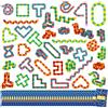 BONNYCO Wacky Tracks Confezione da 40 Catene Click 27 cm Antistress per Bambini 3-12