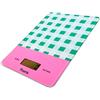 FISURA - Bilancia da cucina digitale verde vichy. Bilancia digitale originale 5kg/11lbs. Bilancia elettronica digitale ad alta precisione. Vetro e ABS. 15 x 22