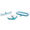 TrAdE Shop Traesio SET DI PULIZIA DELUXE PER PISCINA RETINA A SACCO SPAZZOLA ANGOLARE VACUUM 29057