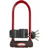 Master Lock 8195EURDPROCOLWR Antifurto U, Arco Acciaio Cementato, Rosso, 280 mm