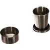 Does not apply , Bicchiere Richiudibile in Acciaio Inox Da Campeggio Grigio, 7 Cm