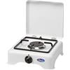 CF Parker Fornello a Gas da Campeggio 1 Fuoco con Coperchio Bianco CF Parker 5321CGPM