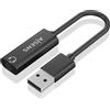 Does not apply Convertitore Isolanti USB-A a Audio 48KHZ USB-A/M-JACK 3,5/H Nero 10 Cm