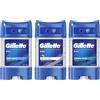 Gillette Deodorante Gel Lotto Misto Arctic Ice Power Rush Cool Wave Variety C...