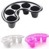 TrAdE Shop Traesio CIOTOLA MANICURE AMMOLLO SOAK OFF SEPARA 5 DITA NAIL ART SOLVENTI PLASTICA