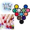 TrAdE Shop Traesio KIT 12 PEZZI COLORI ACRILICI 3D GEL MICROPITTURA NAIL ART RICOSTRUZIONE UNGHIE