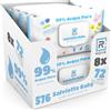 Does not apply 576 Salviette Neonato Umidificate Acqua Pura 99%, 8 Confezioni Da 72 Salviettine
