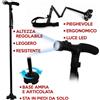 MAGIC CANE BASTONE PIEGHEVOLE RESISTENTE PER CAMMINATA PASSEGGIO ANZIANI DISABILI CON LED