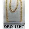 Collana in oro giallo 750 18 carati uomo lunga cm. 50,5 peso grammi 7,55 +225