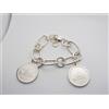 Cozzi Gioielli Bracciale in Argento 925 con 2 monete da 500 lire - Bracciale - Caravelle