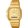 Casio Orologio CASIO AQ-240EG-9AEF Acciaio Gold Dorato Chrono Alarm Anadigit