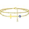 Women Anklet Girls Devil's Eye Cadle Chain Lady Braccialetti alla caviglia a