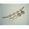 Cozzi Gioielli Bracciale in Argento 925 con 4 monete da 500 lire - Bracciale - Caravelle