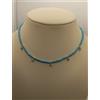 exploit argenti Collana Pasta di Turchese mm 3 charms zirconi bianchi mm 4 Argento cm 39-44