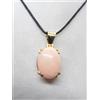 Cozzi Gioielli Ciondolo in Oro Giallo 18 Kt (750) con Corallo "Pelle d'Angelo" Naturale