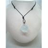 Cozzi Gioielli Ciondolo in Oro Bianco 18 Kt (750) con ACQUAMARINA naturale - pendente pietra -