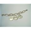 Cozzi Gioielli Bracciale in Argento 925 con 3 monete da 500 lire - Bracciale - Caravelle