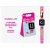 Barbie Orologio LED Bambina Stile Smartwatch Apple Rosa con Data Ora e Cinturino