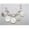 Cozzi Gioielli Bracciale in Argento 925 con 5 monete da 500 lire - Bracciale - Caravelle