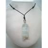 Cozzi Gioielli Ciondolo in Oro Bianco 18 Kt (750) con ACQUAMARINA naturale - pendente pietra -