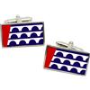 Family-crests.com Des Moinescalendario Ia (USA) Bandiera Gemelli IN Cromata Scatola Regalo