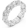 Senza marchio Anello di fidanzamento con diamanti naturali certificati 5,1 ct eternità comp...