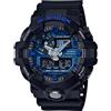 Casio Orologio analogico-digitale uomo Casio G-SHOCK GA-710-1A2JF, nero e blu, GA-700