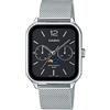 Casio Orologio CASIO MTP-M305M-1AV fasi lunari cinturino in rete nero