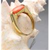 ANELLO ORO 18 KT CON CORALLO