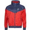 Nike 727324-660 Nike Sportswear Uomo Giacca a Vento Giacca Leggera Rosso Con...