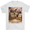 T-Shirt Junky Trump Aiuta Benjamin Netanyahu, Liberate Palestina, T-Shirt Uomo Crimini Iran