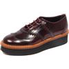 TOD'S G2104 scarpa francesina donna TOD'S black/bordeaux shoes woman