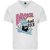 Gildan T-Shirt In Cotone V-Neck Antisocial Punk Rock Skinhead Octopus Da Uomo