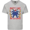 Gildan Birra Festa Octopus Natale Immersioni Uomo Scollo A V Cotone T-Shirt