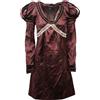 CUSTO D1328 vestito donna CUSTO BARCELONA SLIM FIT marrone dress silk woman