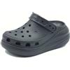 Crocs 207521 Crush Clog Black Sandali con zeppa alta per Donna in gomma nero