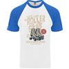 Fruit of the Loom Roller Skate Rétro Skate Stivali DA UOMO S/S Baseball T-Shirt