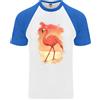 Fruit of the Loom Maglietta Da Baseball A Maniche Corte Per Uomo Con Fenicottero