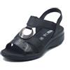 ENVAL Soft 128100 Nappa Nero Sandali Confort per Donna in pelle nera