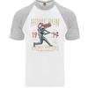 Fruit of the Loom Maglietta Da Baseball Vintage Per Giocatore Di Baseball Uomo S/S