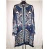 Versace Collection Woman Print Silk Shirt Navy Abito Camicia Seta size 44 New