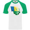 Fruit of the Loom Arricciato Saint Vincent And Grenadines Bandiera Calcio DA UOMO S/S T-Shirt