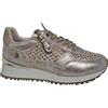 Xti scarpa donna Xti sneakers oro bassa cerniera comoda traforata memory