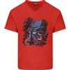 Gildan T-Shirt In Cotone Da Uomo V-Neck Cthulhu Kraken Octopus Cyberpunk