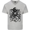 Gildan T-Shirt In Cotone V-Neck Per Uomini Scuba Octopus Diver Dive
