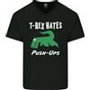 Gildan T-Rex Hates Push Ups Palestra Divertente Dinosauri Uomo Scollo A V Cotone Maglia