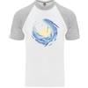 Fruit of the Loom T-Shirt Da Baseball Uomo Ocean Whale & Octopus S/S