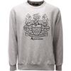 AQUASCUTUM 2609AE felpa uomo AQUASCUTUM grey melange cotton sweatshirt man